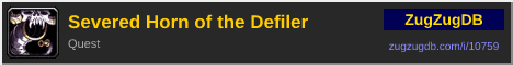 Severed Horn of the Defiler: forum signature banner