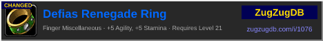 Defias Renegade Ring: forum signature banner