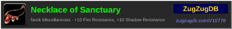 Necklace of Sanctuary: forum signature banner