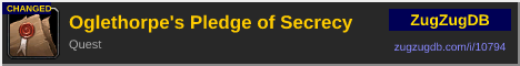 Oglethorpe's Pledge of Secrecy: forum signature banner