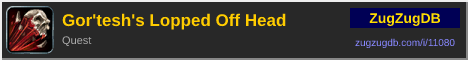 Gor'tesh's Lopped Off Head: forum signature banner