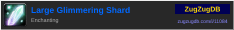 Large Glimmering Shard: forum signature banner