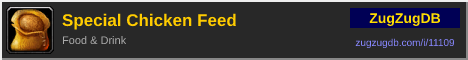 Special Chicken Feed: forum signature banner
