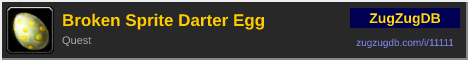 Broken Sprite Darter Egg: forum signature banner
