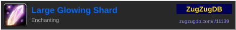 Large Glowing Shard: forum signature banner