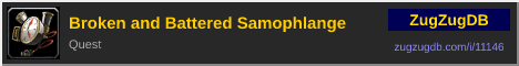 Broken and Battered Samophlange: forum signature banner