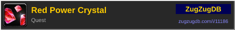 Red Power Crystal: forum signature banner