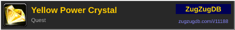 Yellow Power Crystal: forum signature banner