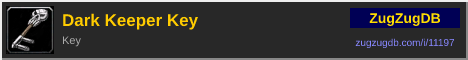 Dark Keeper Key: forum signature banner