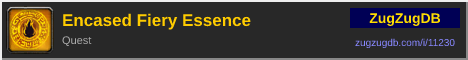 Encased Fiery Essence: forum signature banner