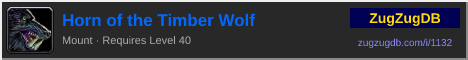 Horn of the Timber Wolf: forum signature banner
