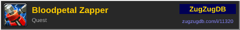 Bloodpetal Zapper: forum signature banner