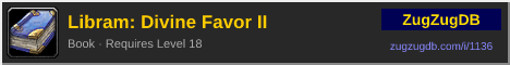 Libram: Divine Favor II: forum signature banner