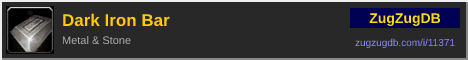 Dark Iron Bar: forum signature banner