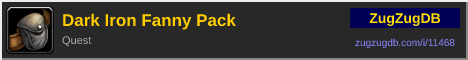 Dark Iron Fanny Pack: forum signature banner