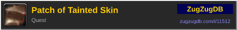 Patch of Tainted Skin: forum signature banner