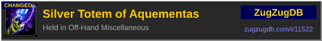 Silver Totem of Aquementas: forum signature banner