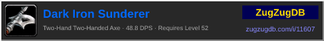 Dark Iron Sunderer: forum signature banner