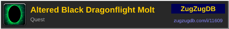 Altered Black Dragonflight Molt: forum signature banner