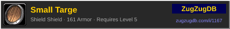 Small Targe: forum signature banner
