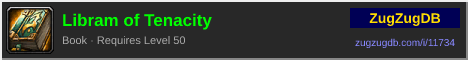 Libram of Tenacity: forum signature banner