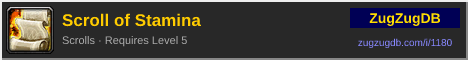 Scroll of Stamina: forum signature banner