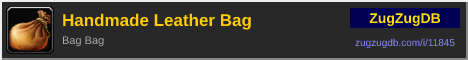 Handmade Leather Bag: forum signature banner
