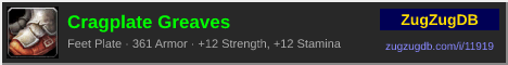 Cragplate Greaves: forum signature banner
