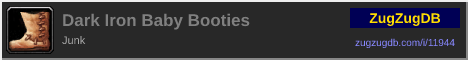 Dark Iron Baby Booties: forum signature banner
