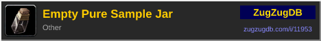 Empty Pure Sample Jar: forum signature banner