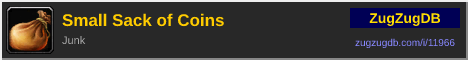 Small Sack of Coins: forum signature banner