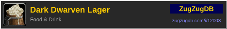 Dark Dwarven Lager: forum signature banner