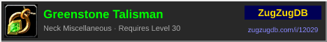 Greenstone Talisman: forum signature banner