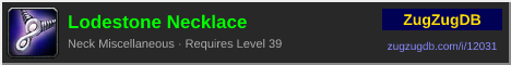 Lodestone Necklace: forum signature banner