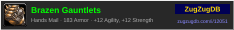 Brazen Gauntlets: forum signature banner