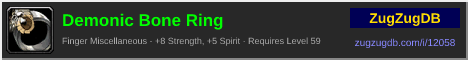 Demonic Bone Ring: forum signature banner