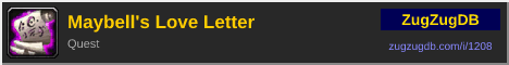 Maybell's Love Letter: forum signature banner