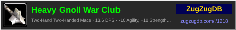 Heavy Gnoll War Club: forum signature banner