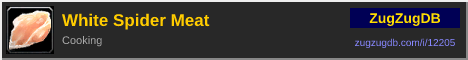 White Spider Meat: forum signature banner