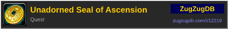 Unadorned Seal of Ascension: forum signature banner