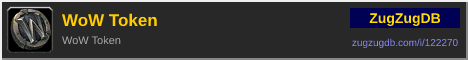 WoW Token: forum signature banner