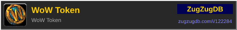 WoW Token: forum signature banner