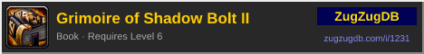 Grimoire of Shadow Bolt II: forum signature banner