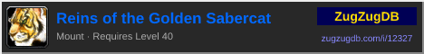 Reins of the Golden Sabercat: forum signature banner