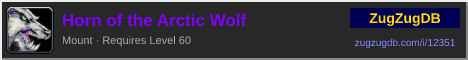 Horn of the Arctic Wolf: forum signature banner