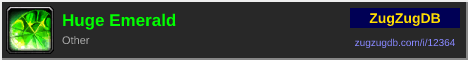 Huge Emerald: forum signature banner