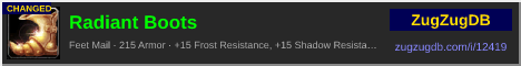 Radiant Boots: forum signature banner