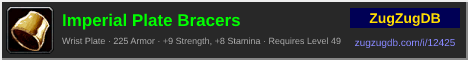 Imperial Plate Bracers: forum signature banner