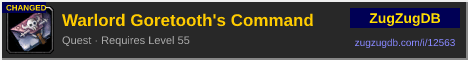 Warlord Goretooth's Command: forum signature banner