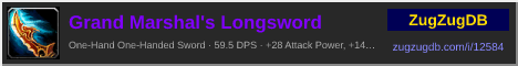Grand Marshal's Longsword: forum signature banner